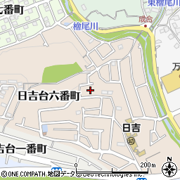 大阪府高槻市日吉台六番町11周辺の地図