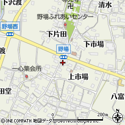 愛知県額田郡幸田町野場上市場1周辺の地図