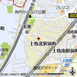 大阪府高槻市上牧北駅前町5-11周辺の地図
