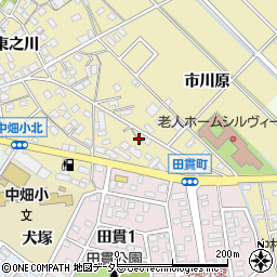 愛知県西尾市田貫町西荒古周辺の地図