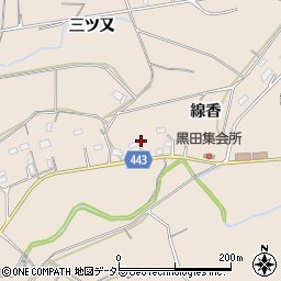 愛知県新城市黒田線香周辺の地図