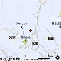 愛知県豊川市萩町松葉27周辺の地図
