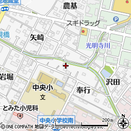 愛知県額田郡幸田町菱池奉行57周辺の地図