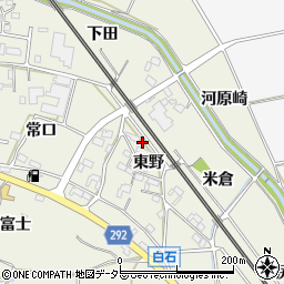 愛知県額田郡幸田町野場東野周辺の地図