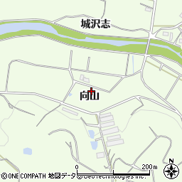 愛知県新城市一鍬田向山周辺の地図