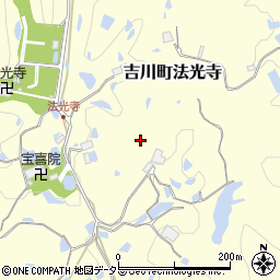 兵庫県三木市吉川町法光寺周辺の地図