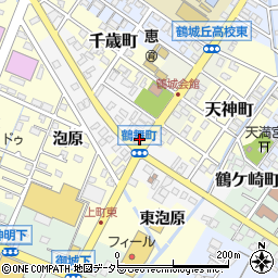 愛知県西尾市鶴舞町54周辺の地図