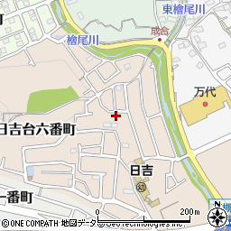 大阪府高槻市日吉台六番町61-14周辺の地図