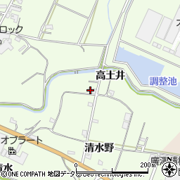愛知県新城市一鍬田高土井周辺の地図
