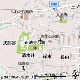 京都府八幡市八幡清水井69周辺の地図