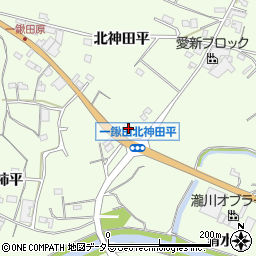 愛知県新城市一鍬田北神田平38周辺の地図