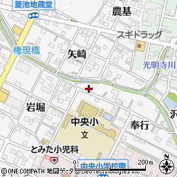 愛知県額田郡幸田町菱池奉行77周辺の地図
