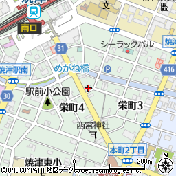 ビューティトム栄町店周辺の地図