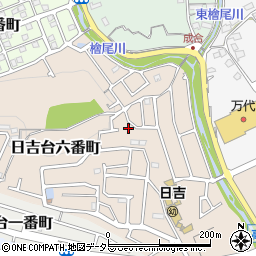 大阪府高槻市日吉台六番町61周辺の地図
