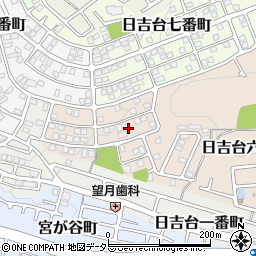 大阪府高槻市日吉台六番町36周辺の地図