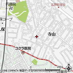 京都府宇治市広野町寺山周辺の地図