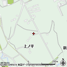 愛知県豊川市上長山町上ノ平周辺の地図
