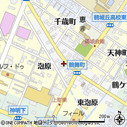 愛知県西尾市鶴舞町71周辺の地図