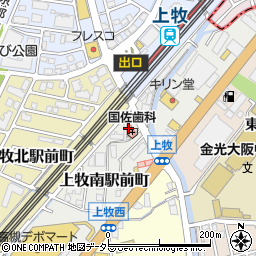 高槻上牧駅前郵便局周辺の地図