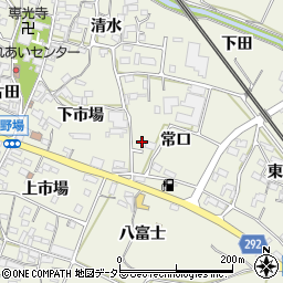 愛知県額田郡幸田町野場常口4周辺の地図