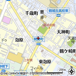 愛知県西尾市鶴舞町58周辺の地図