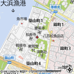 有限会社花見製菓周辺の地図