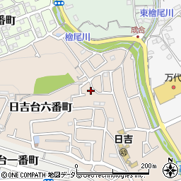 大阪府高槻市日吉台六番町61-17周辺の地図