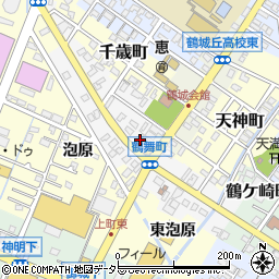 愛知県西尾市鶴舞町62周辺の地図
