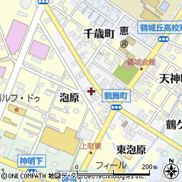 愛知県西尾市鶴舞町73周辺の地図