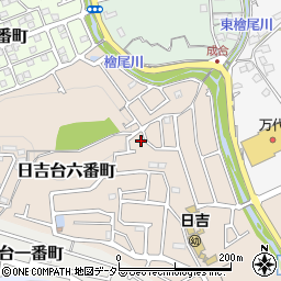 大阪府高槻市日吉台六番町61-18周辺の地図
