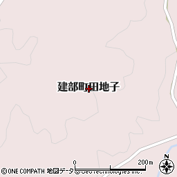 岡山県岡山市北区建部町田地子周辺の地図