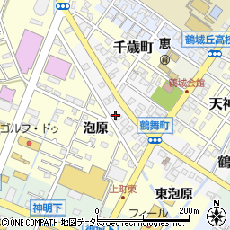 愛知県西尾市鶴舞町77-2周辺の地図