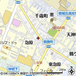 愛知県西尾市鶴舞町75周辺の地図