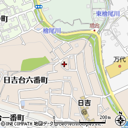 大阪府高槻市日吉台六番町60-4周辺の地図