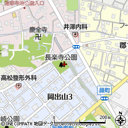 長楽寺公園周辺の地図