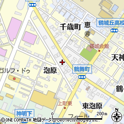 愛知県西尾市鶴舞町76周辺の地図