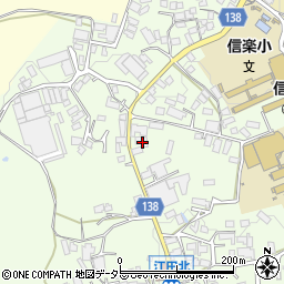 滋賀県甲賀市信楽町江田610-5周辺の地図