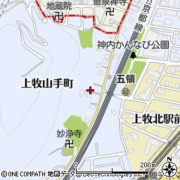 大阪府高槻市上牧山手町周辺の地図