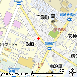 愛知県西尾市鶴舞町77周辺の地図