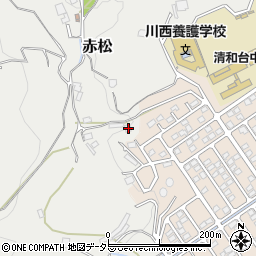 兵庫県川西市赤松199周辺の地図