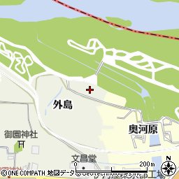 京都府八幡市上奈良外島周辺の地図