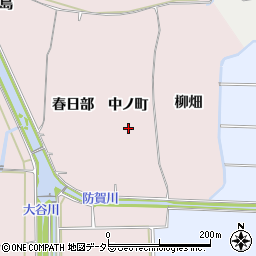 京都府八幡市八幡中ノ町周辺の地図