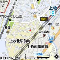 大阪府高槻市上牧北駅前町3周辺の地図