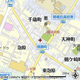 愛知県西尾市鶴舞町68周辺の地図