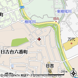 大阪府高槻市日吉台六番町60-8周辺の地図