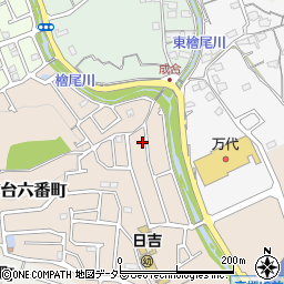 大阪府高槻市日吉台六番町58-25周辺の地図