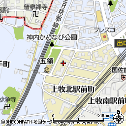 大阪府高槻市上牧北駅前町13周辺の地図
