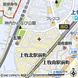 大阪府高槻市上牧北駅前町3-25周辺の地図