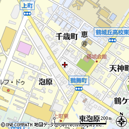 愛知県西尾市鶴舞町78周辺の地図