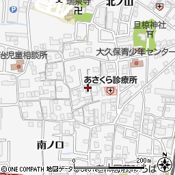 京都府宇治市大久保町（山ノ内）周辺の地図